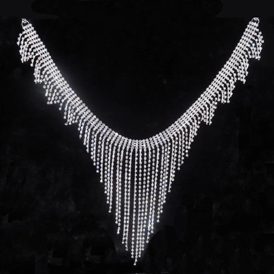 Crystal Tassels Waist Chain - MidnightAura