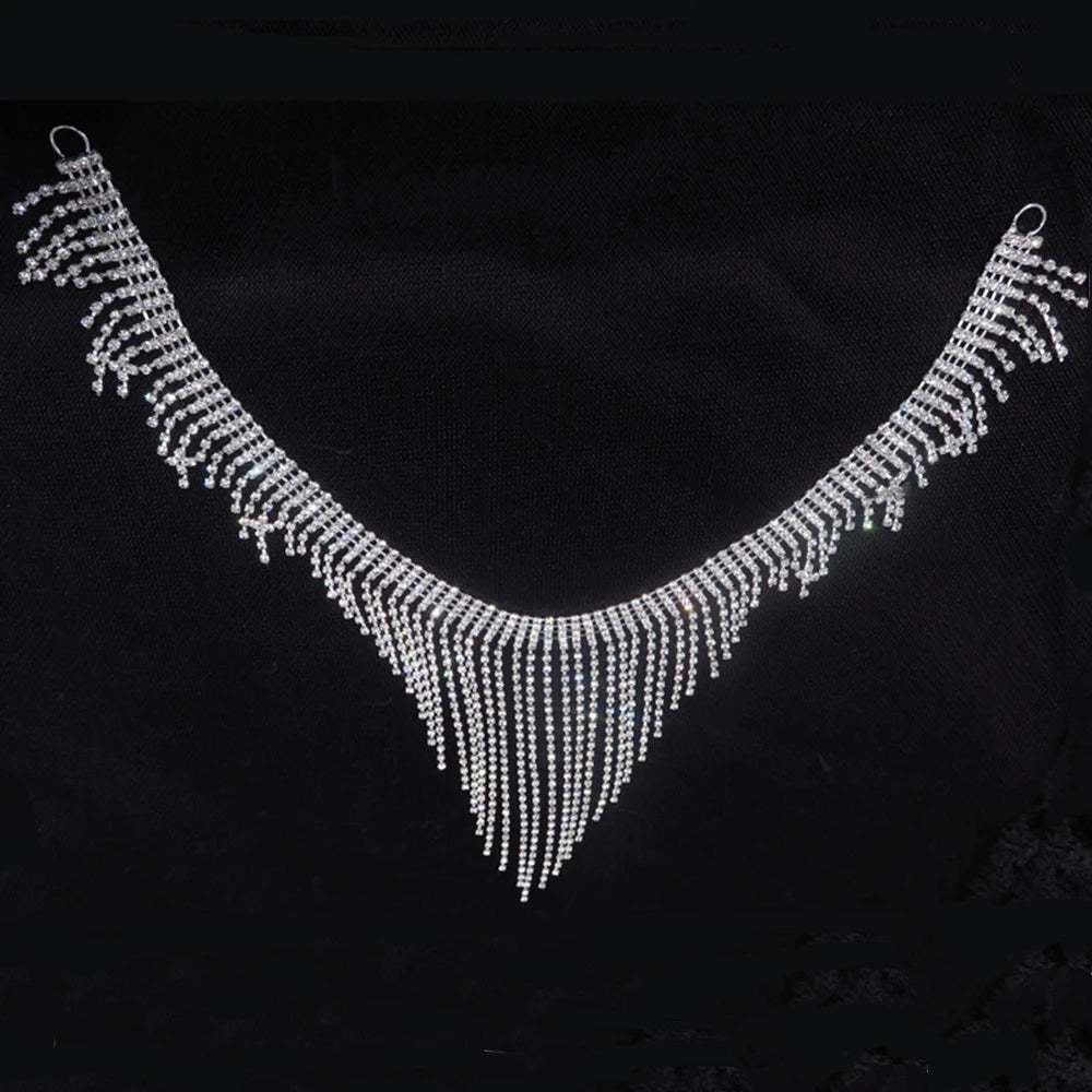 Crystal Tassels Waist Chain - MidnightAura
