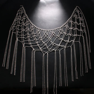 Rhinestone Chain Skirt - MidnightAura