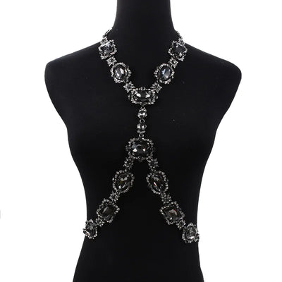 Rhinestone Body Chain - MidnightAura