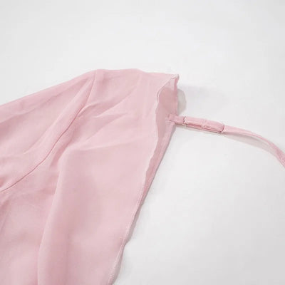 See-Through Backless Dress - MidnightAura