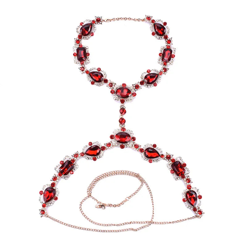 Rhinestone Body Chain - MidnightAura