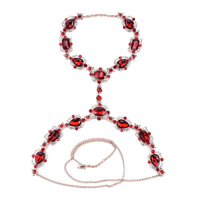 Rhinestone Body Chain - MidnightAura