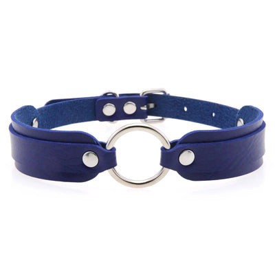 Faux Leather Goth Collar - MidnightAura