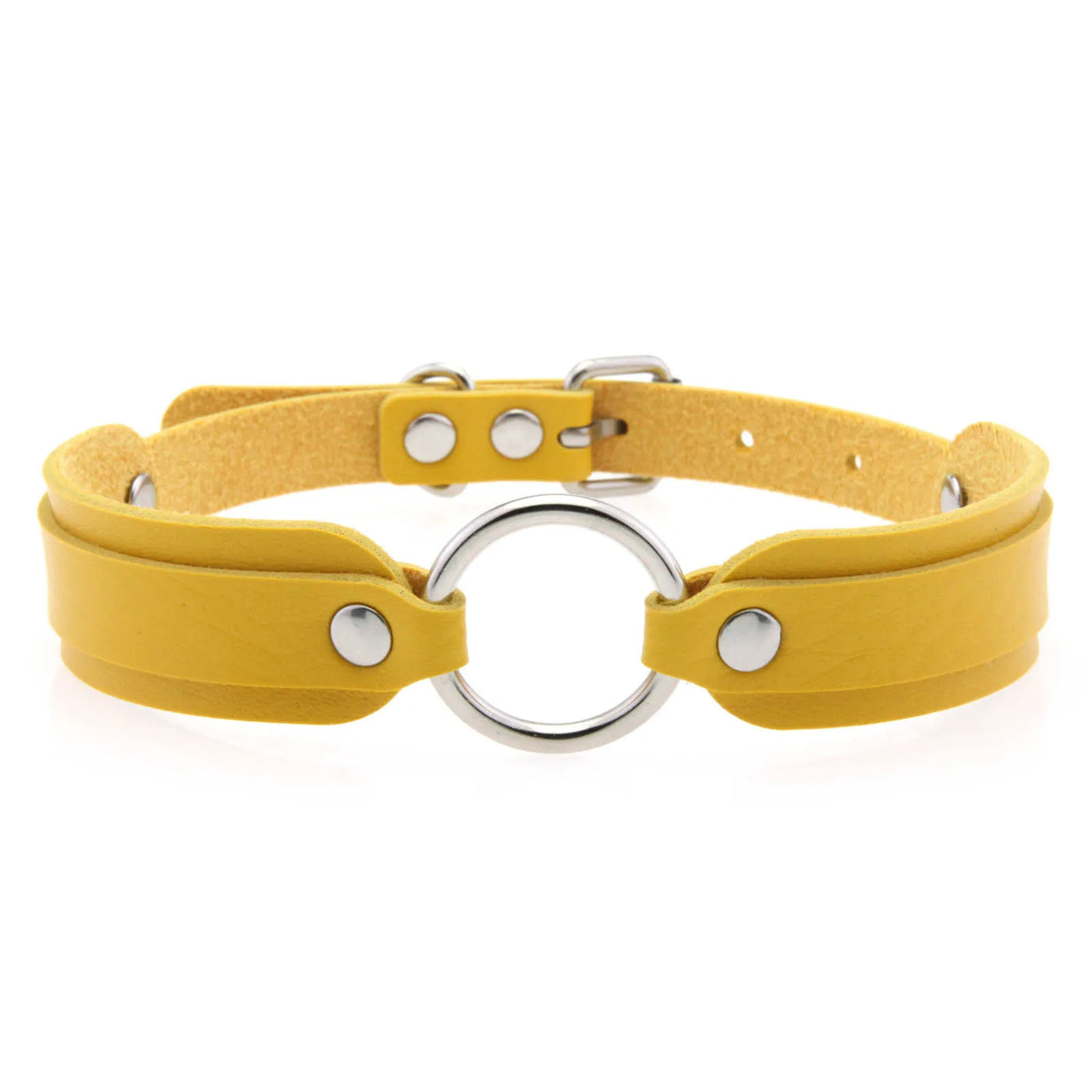 Faux Leather Goth Collar - MidnightAura