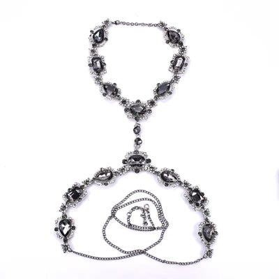 Rhinestone Body Chain - MidnightAura
