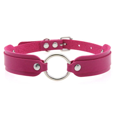 Faux Leather Goth Collar - MidnightAura