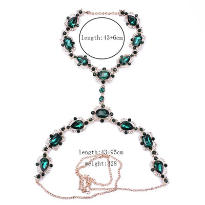 Rhinestone Body Chain - MidnightAura