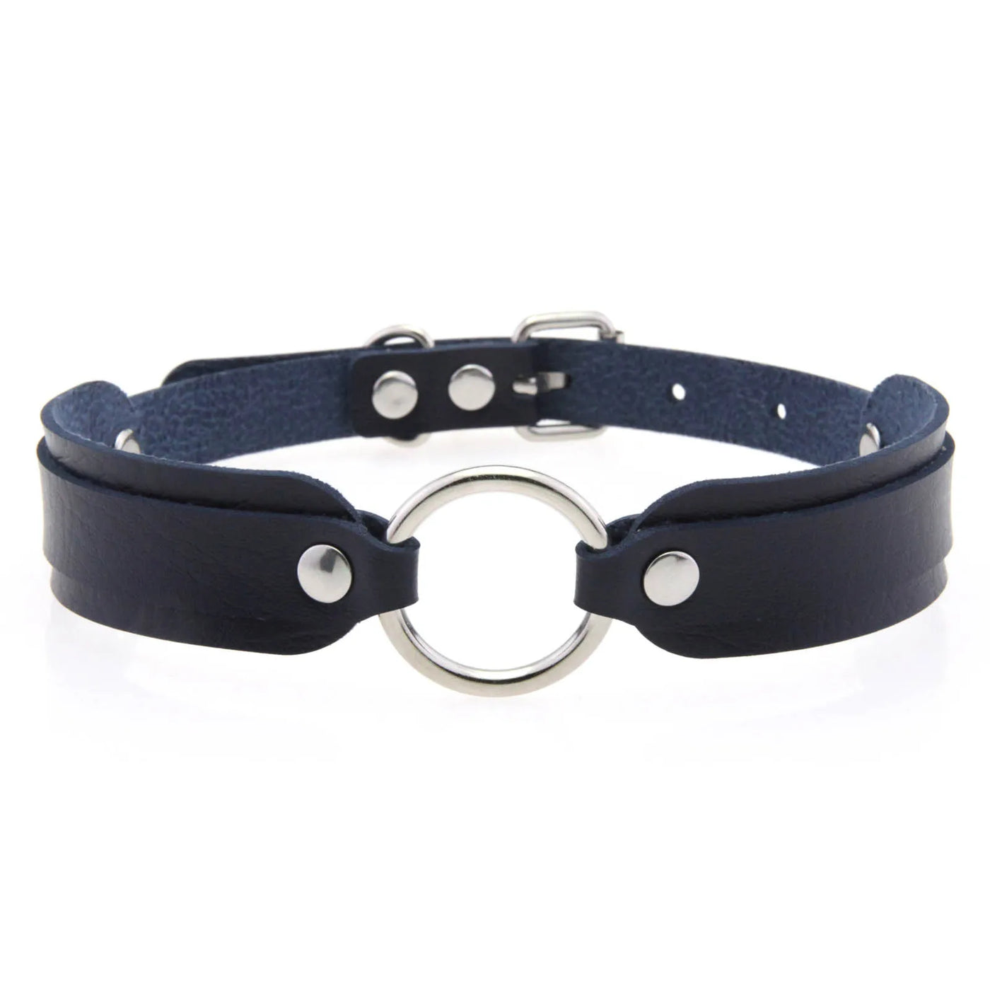 Faux Leather Goth Collar - MidnightAura