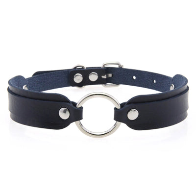Faux Leather Goth Collar - MidnightAura