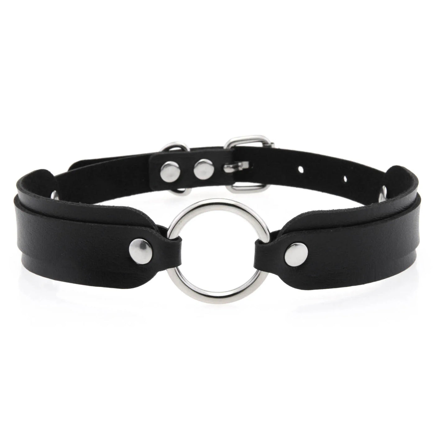 Faux Leather Goth Collar - MidnightAura