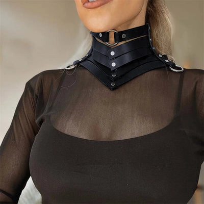 Rock Gothic Collar Necklace - MidnightAura