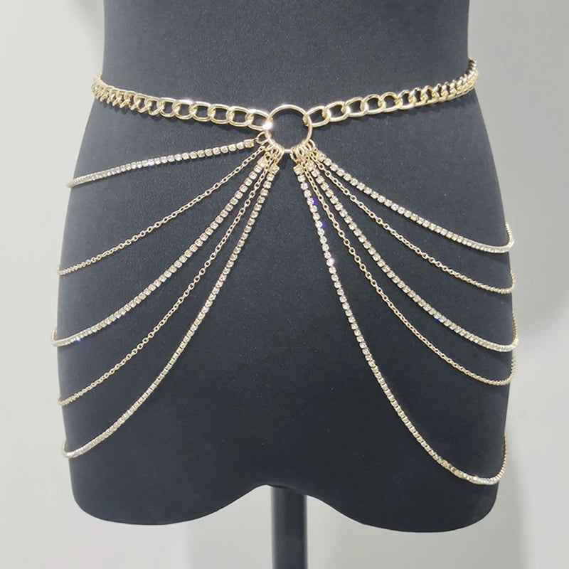 Multilayer Waist Chain - MidnightAura