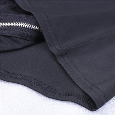 Zipper Backless Dress - MidnightAura
