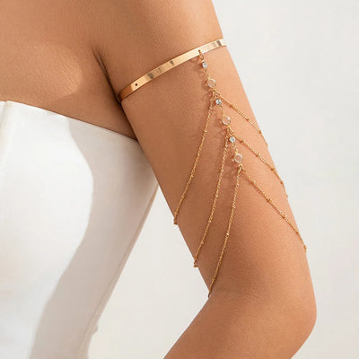 Rhinestone Arm Bracelet - MidnightAura