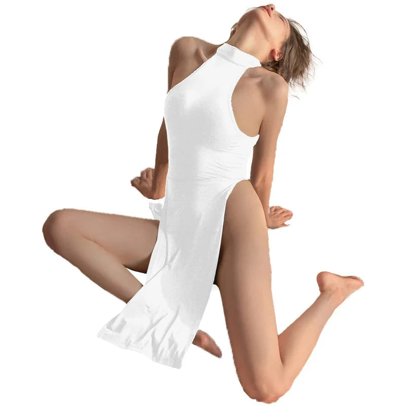 Fashion Sexy Side Slit Dress - MidnightAura