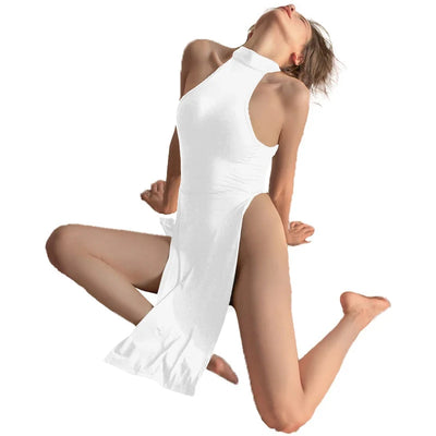 Fashion Sexy Side Slit Dress - MidnightAura