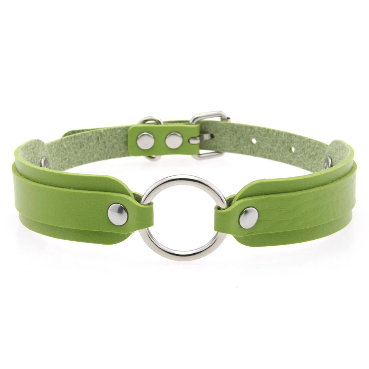 Faux Leather Goth Collar - MidnightAura