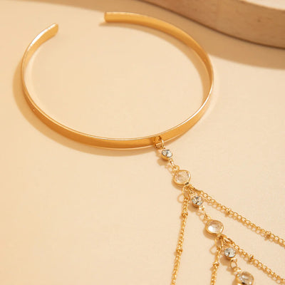 Rhinestone Arm Bracelet - MidnightAura