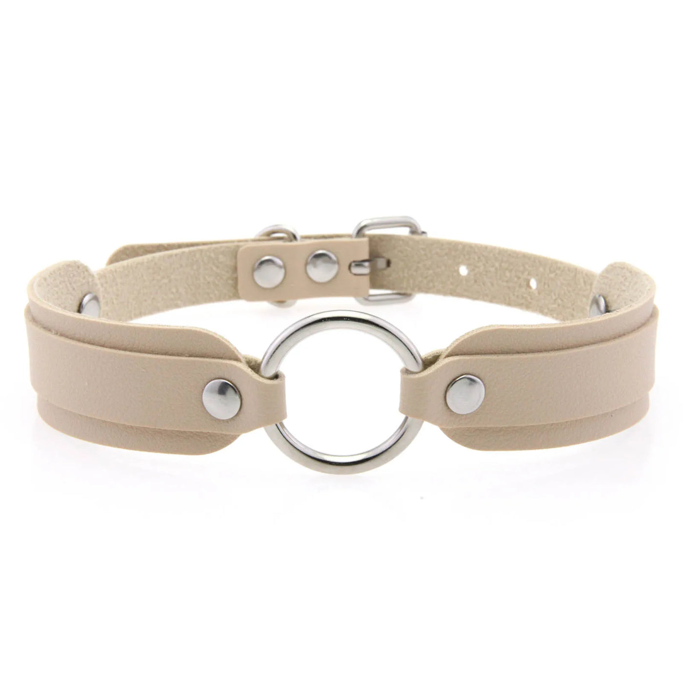 Faux Leather Goth Collar - MidnightAura