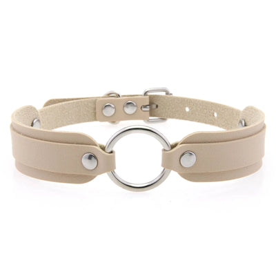 Faux Leather Goth Collar - MidnightAura