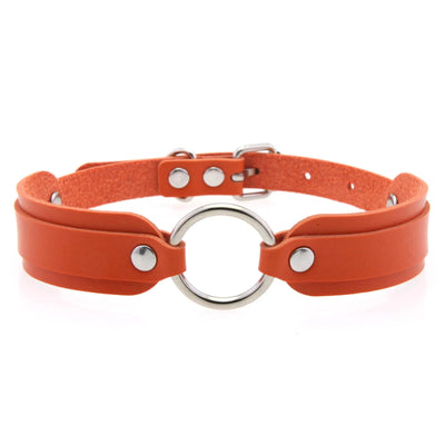 Faux Leather Goth Collar - MidnightAura