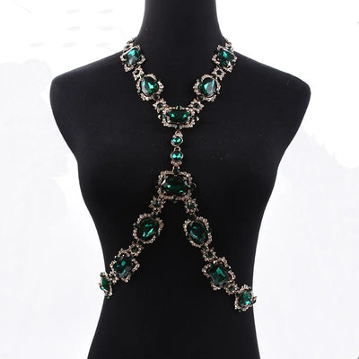 Rhinestone Body Chain - MidnightAura