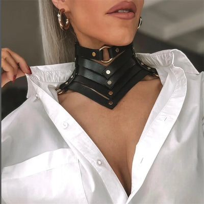 Rock Gothic Collar Necklace - MidnightAura