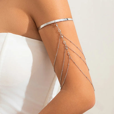 Rhinestone Arm Bracelet - MidnightAura