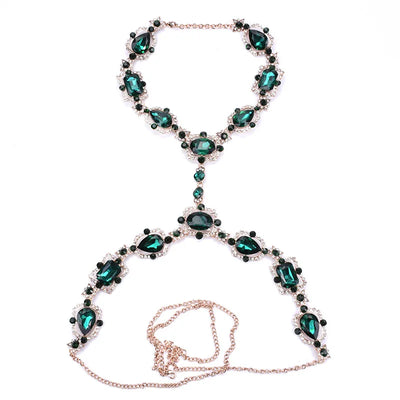 Rhinestone Body Chain - MidnightAura