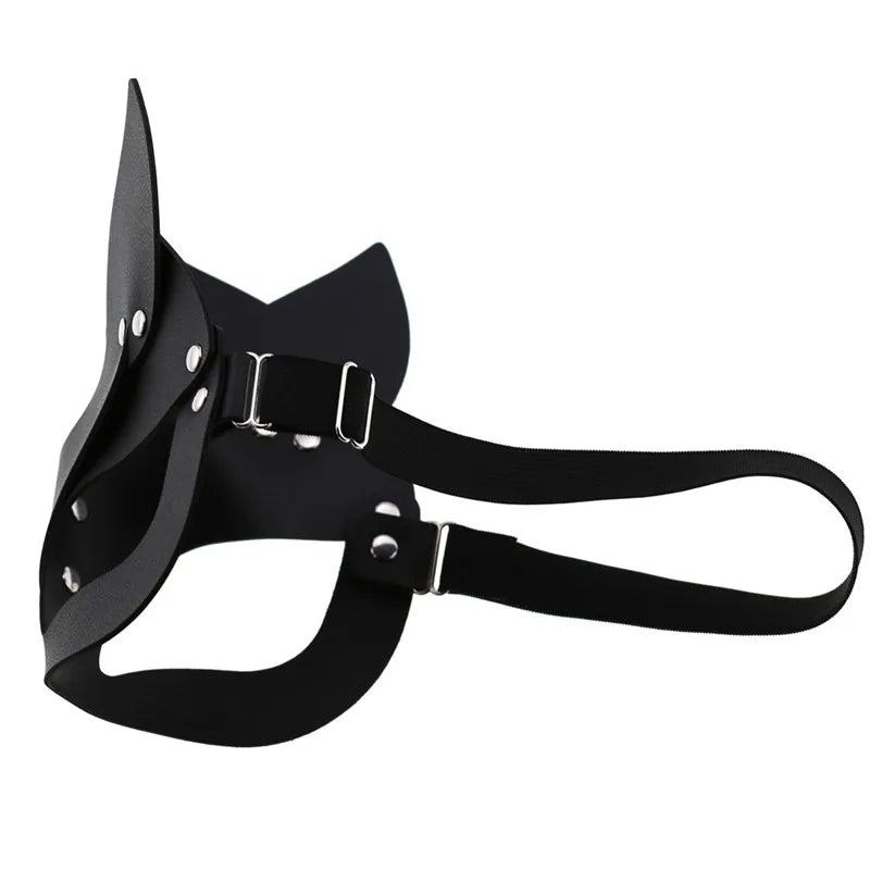 Female PU Leather Mask - MidnightAura