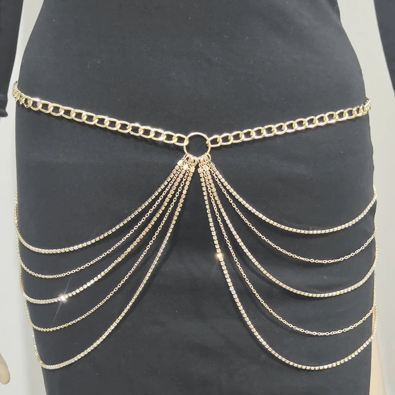 Multilayer Waist Chain - MidnightAura