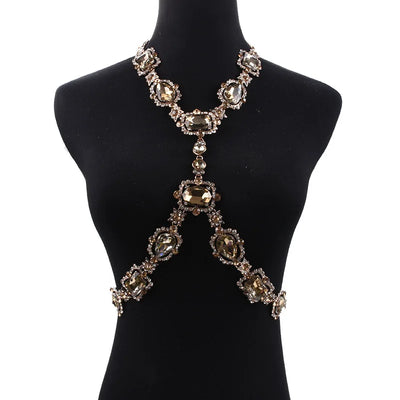 Rhinestone Body Chain - MidnightAura