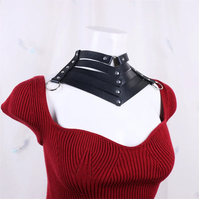 Rock Gothic Collar Necklace - MidnightAura