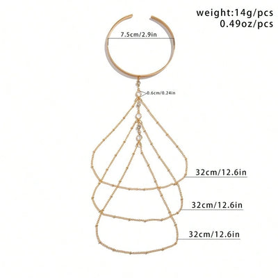 Rhinestone Arm Bracelet - MidnightAura