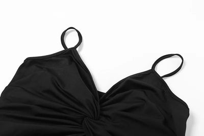 Ruched Cut-Out Bodycon Mini Dress - MidnightAura