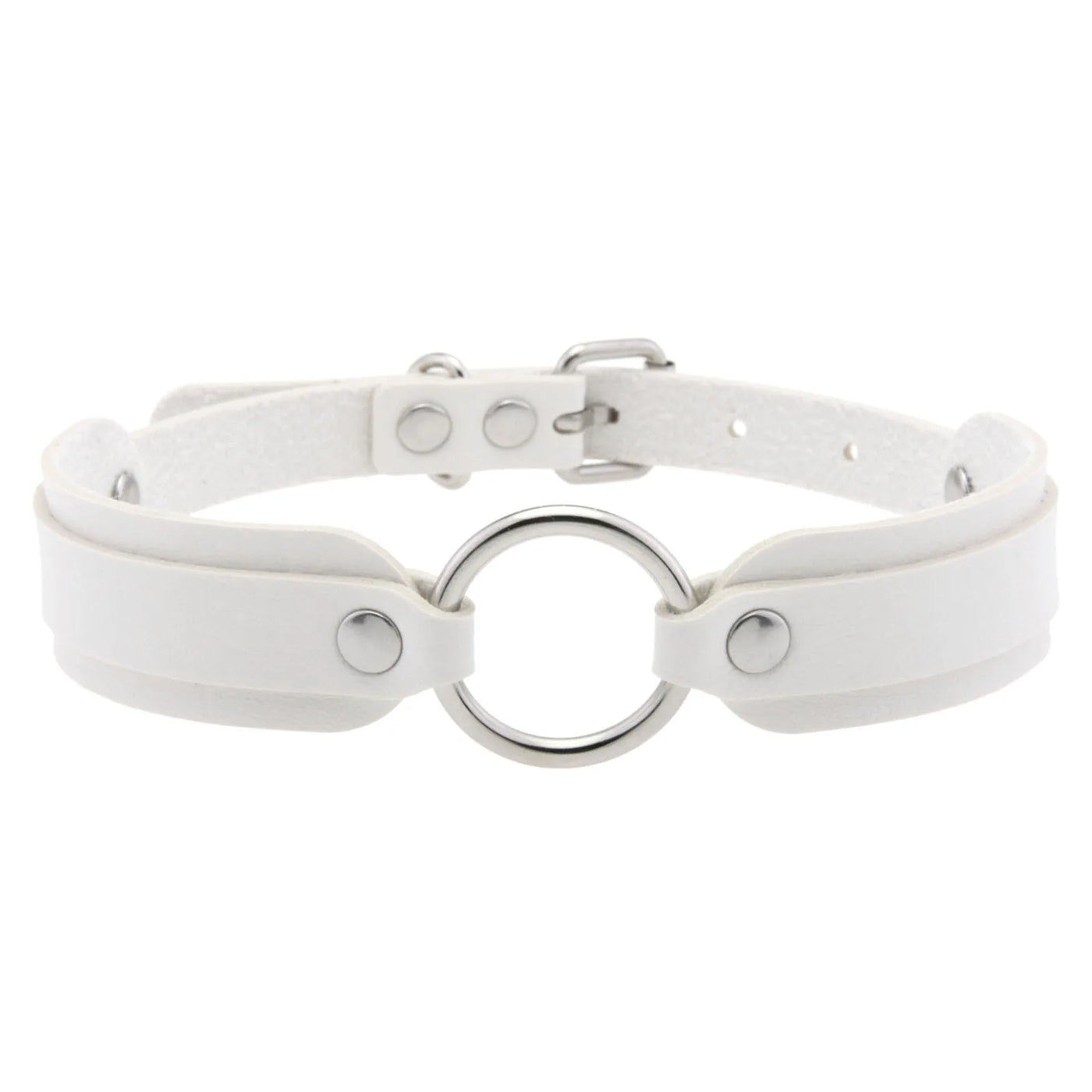 Faux Leather Goth Collar - MidnightAura