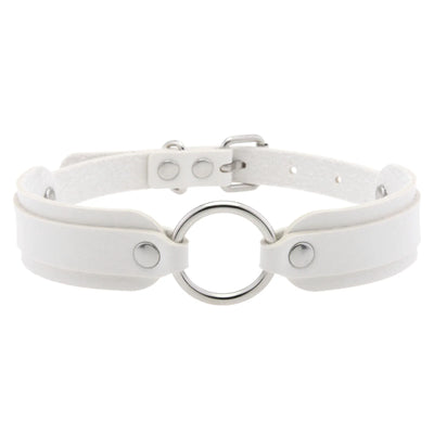 Faux Leather Goth Collar - MidnightAura
