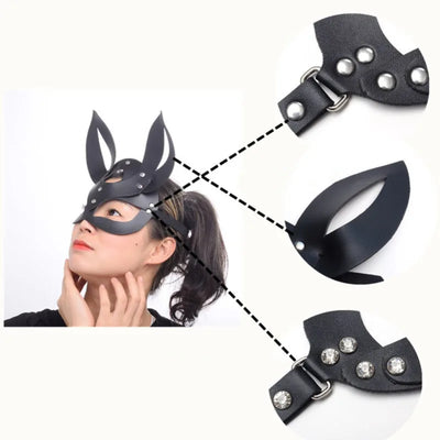 Female PU Leather Mask - MidnightAura