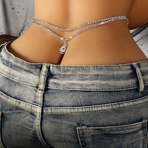 Rhinestone Belly Waist Chains - MidnightAura